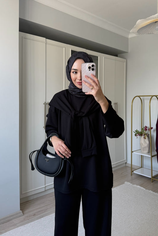 Şallı oysh* takım - siyah