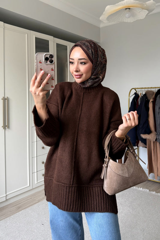 Yumse kazak - kahverengi