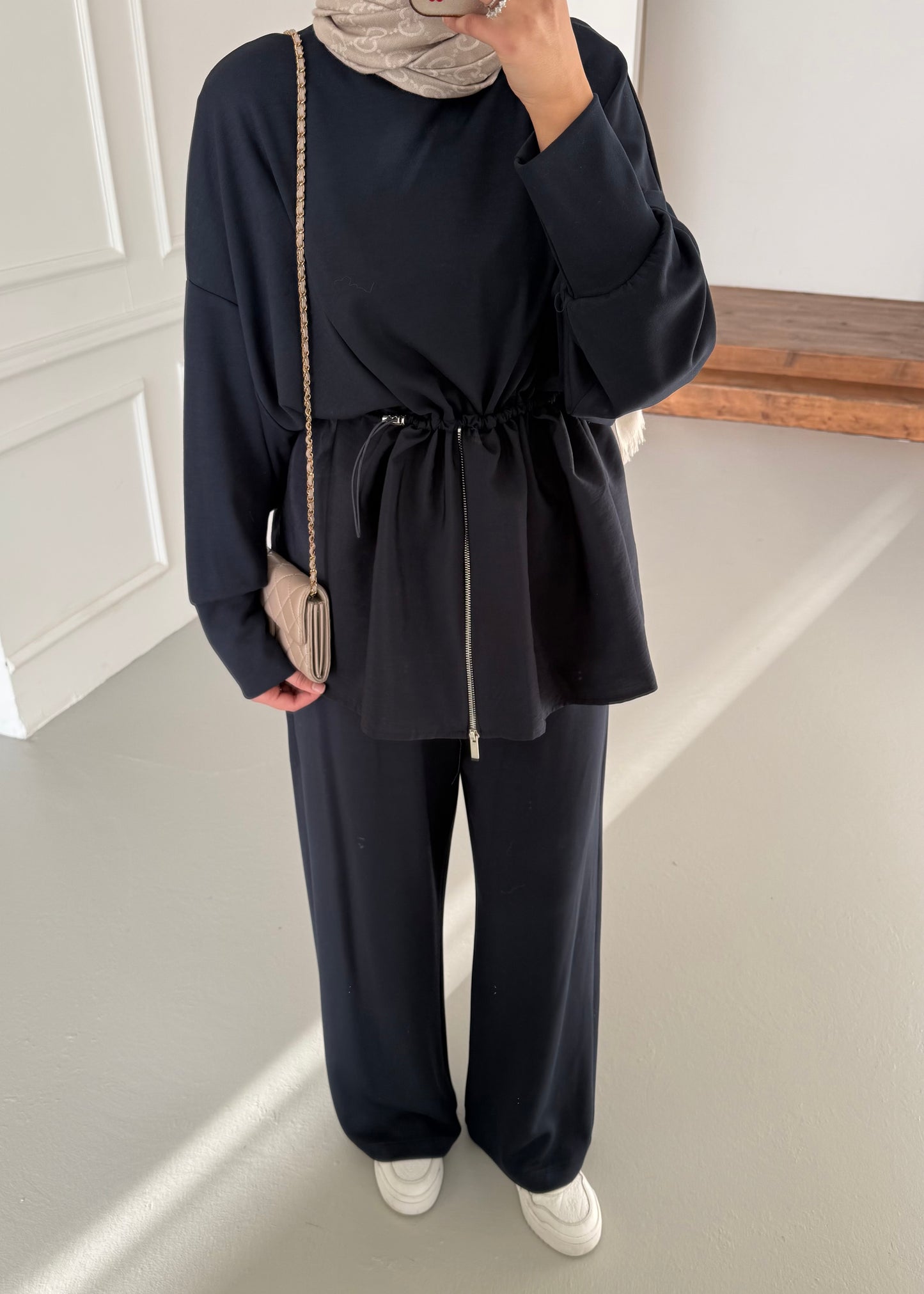 Rabys Yarım Fermuarlı Takım - lacivert