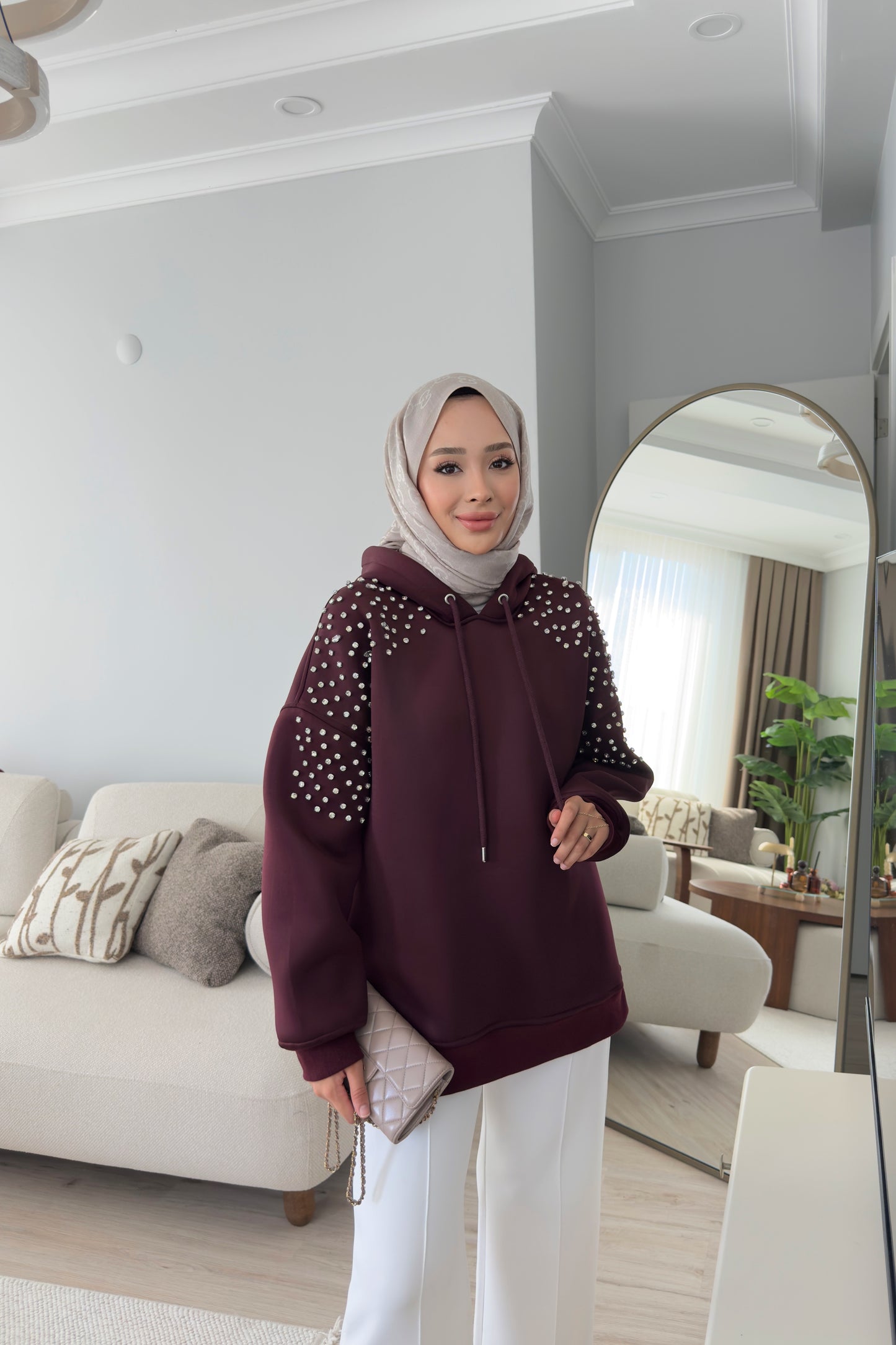 Shine Sweatshirt - BORDO