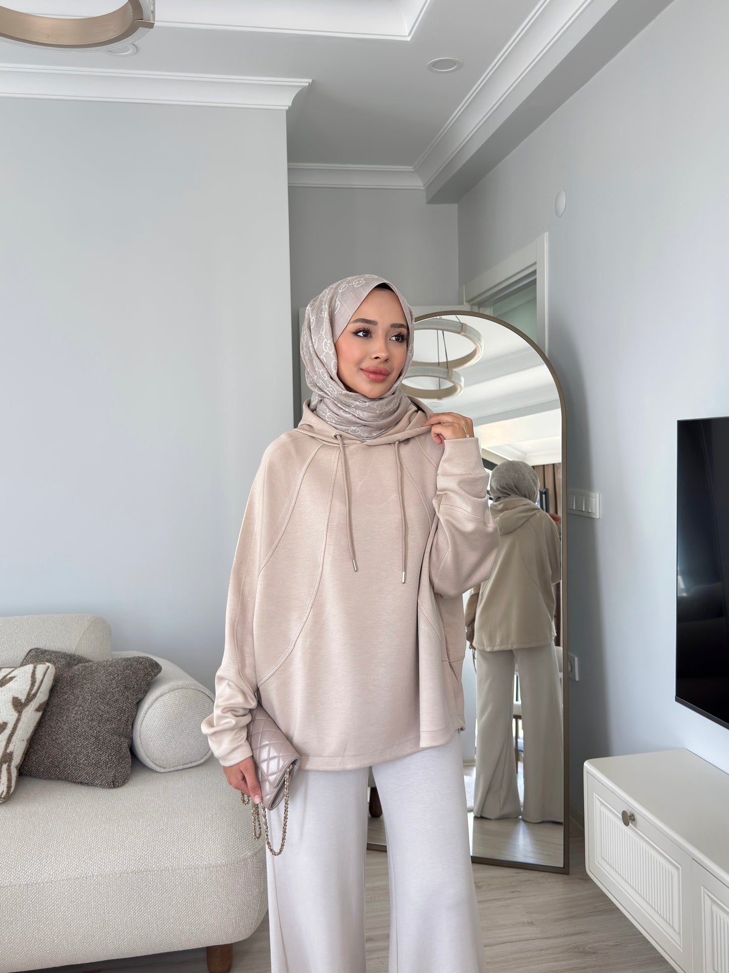 Biyeli Sweatshirt - BEJ