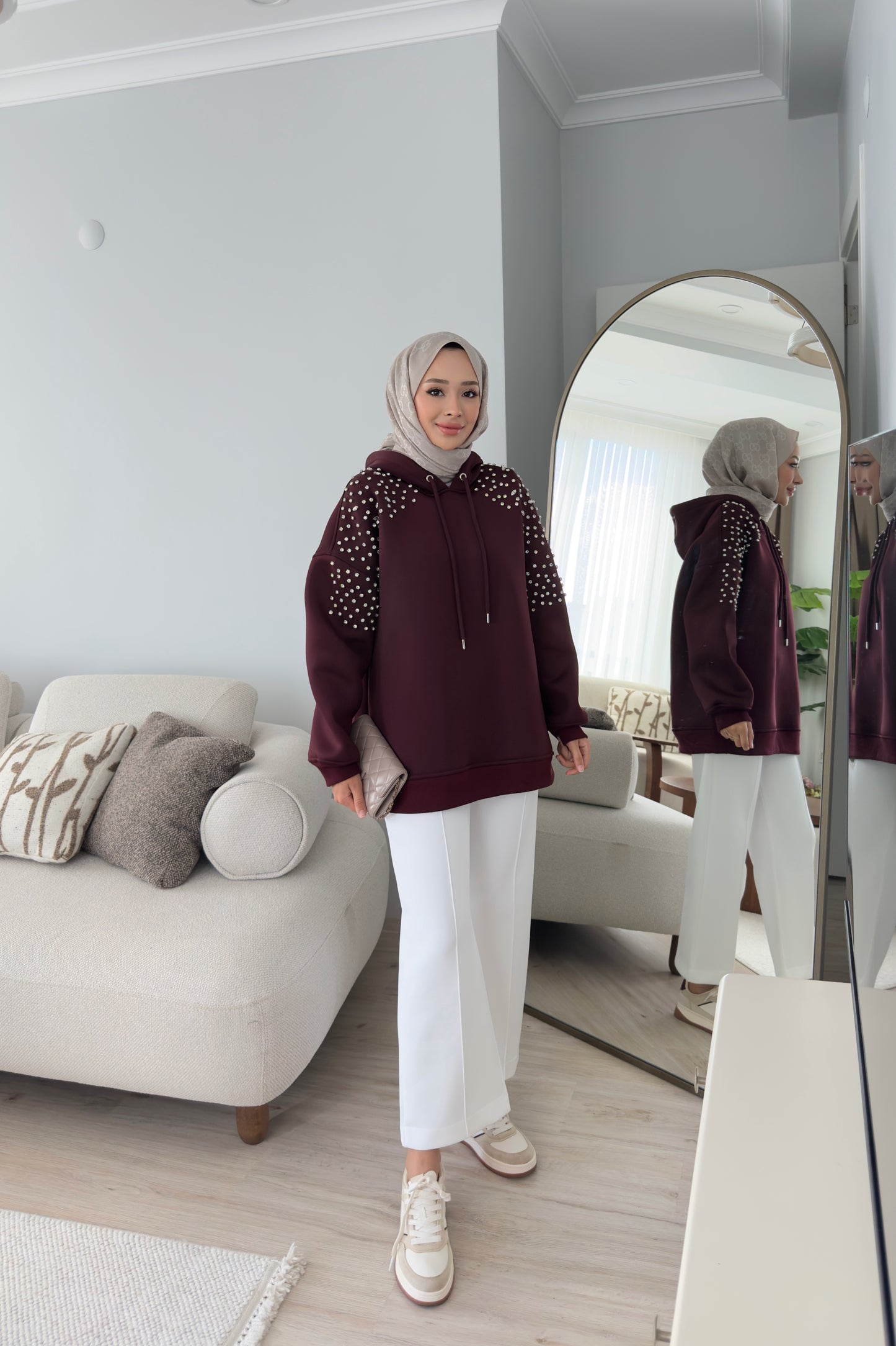 Shine Sweatshirt - BORDO