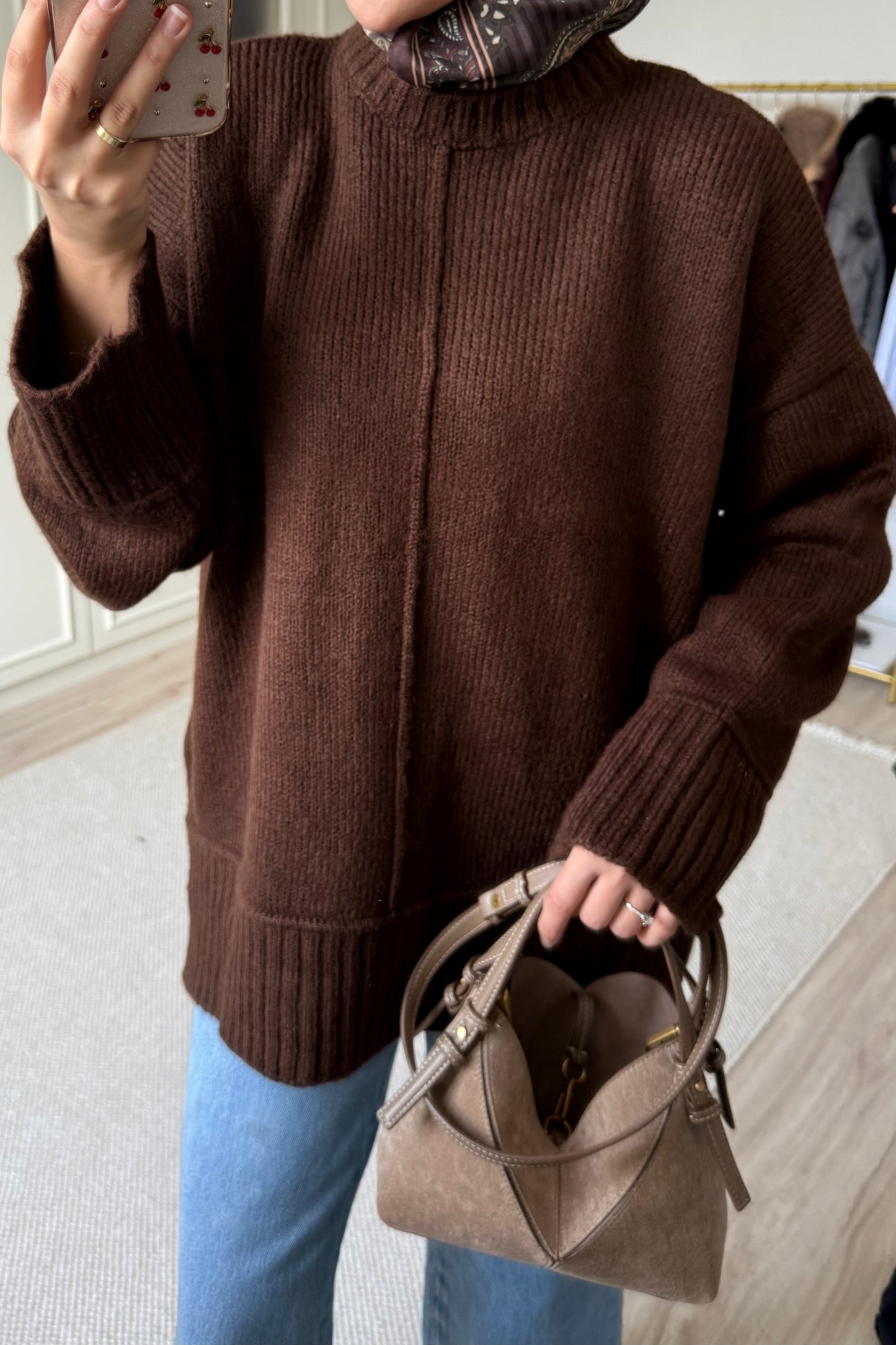 Yumse kazak - kahverengi