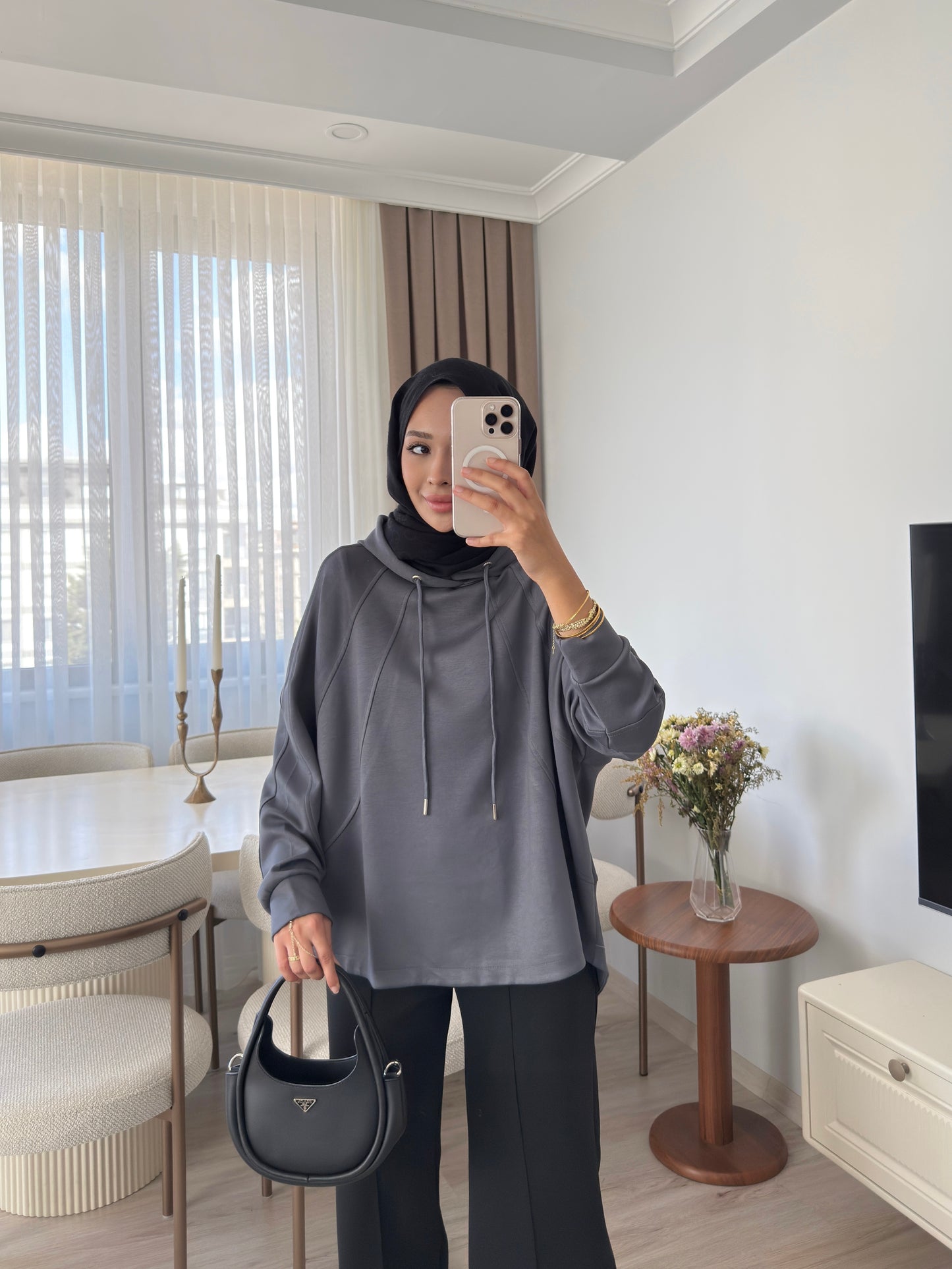 Biyeli Sweatshirt - FÜME