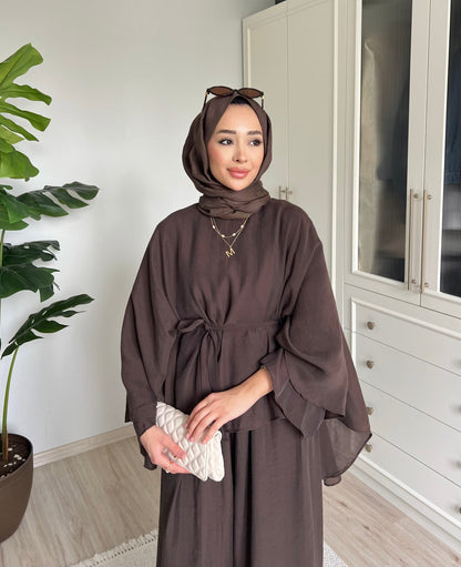 Lorisse takım - kahverengi