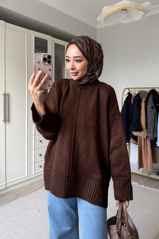 Yumse kazak - kahverengi