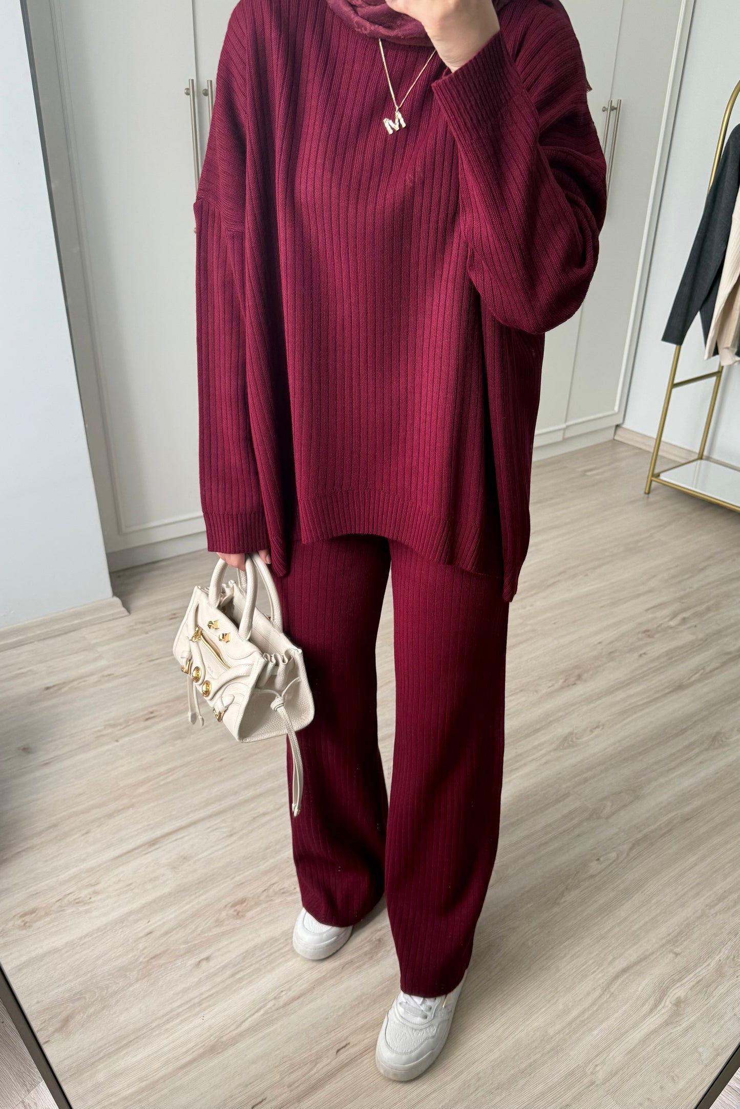 Triko takım - bordo