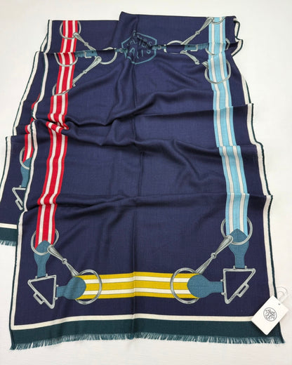 Premium desen yün ipek ŞAL