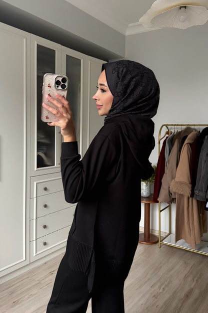 Pilili takım - siyah