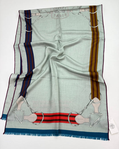 Premium desen yün ipek ŞAL