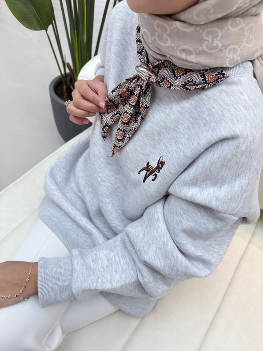 Leove Sweatshirt - GRİ
