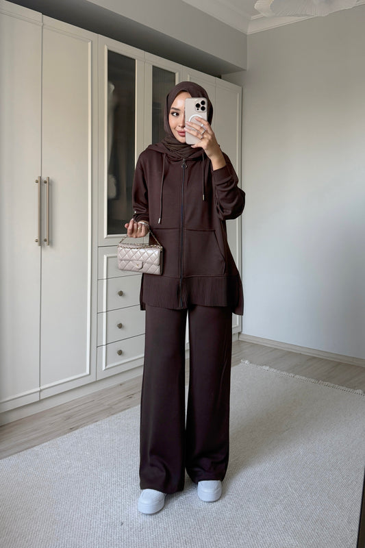 Pilili Takım - kahverengi