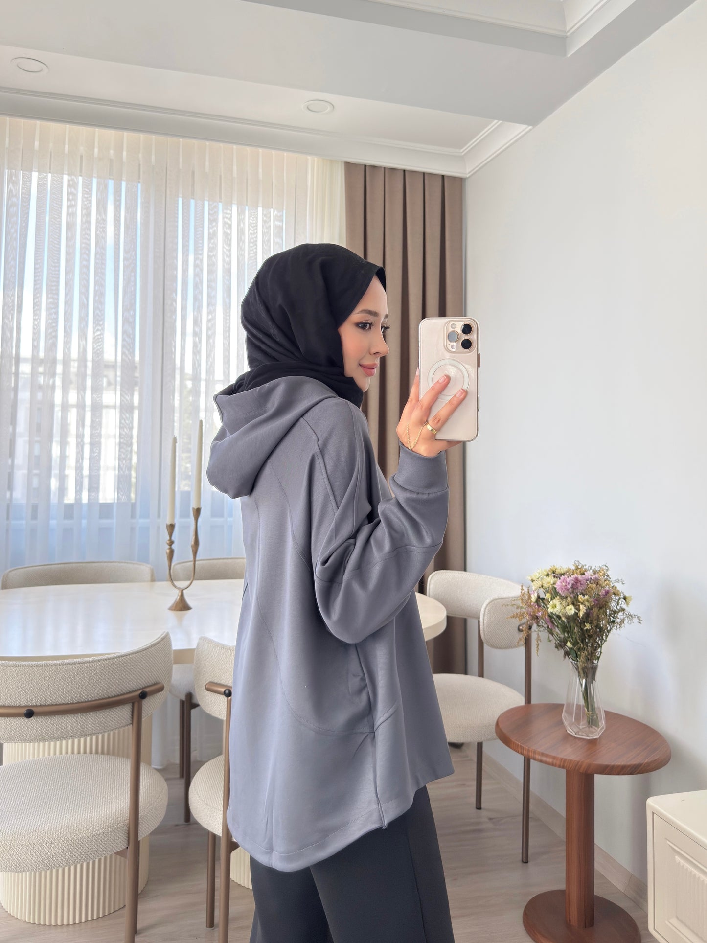 Biyeli Sweatshirt - FÜME