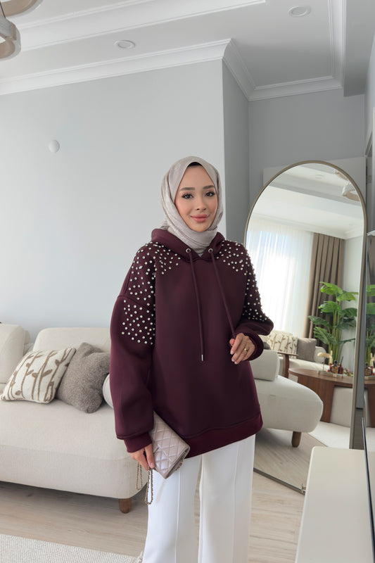 Shine Sweatshirt - BORDO