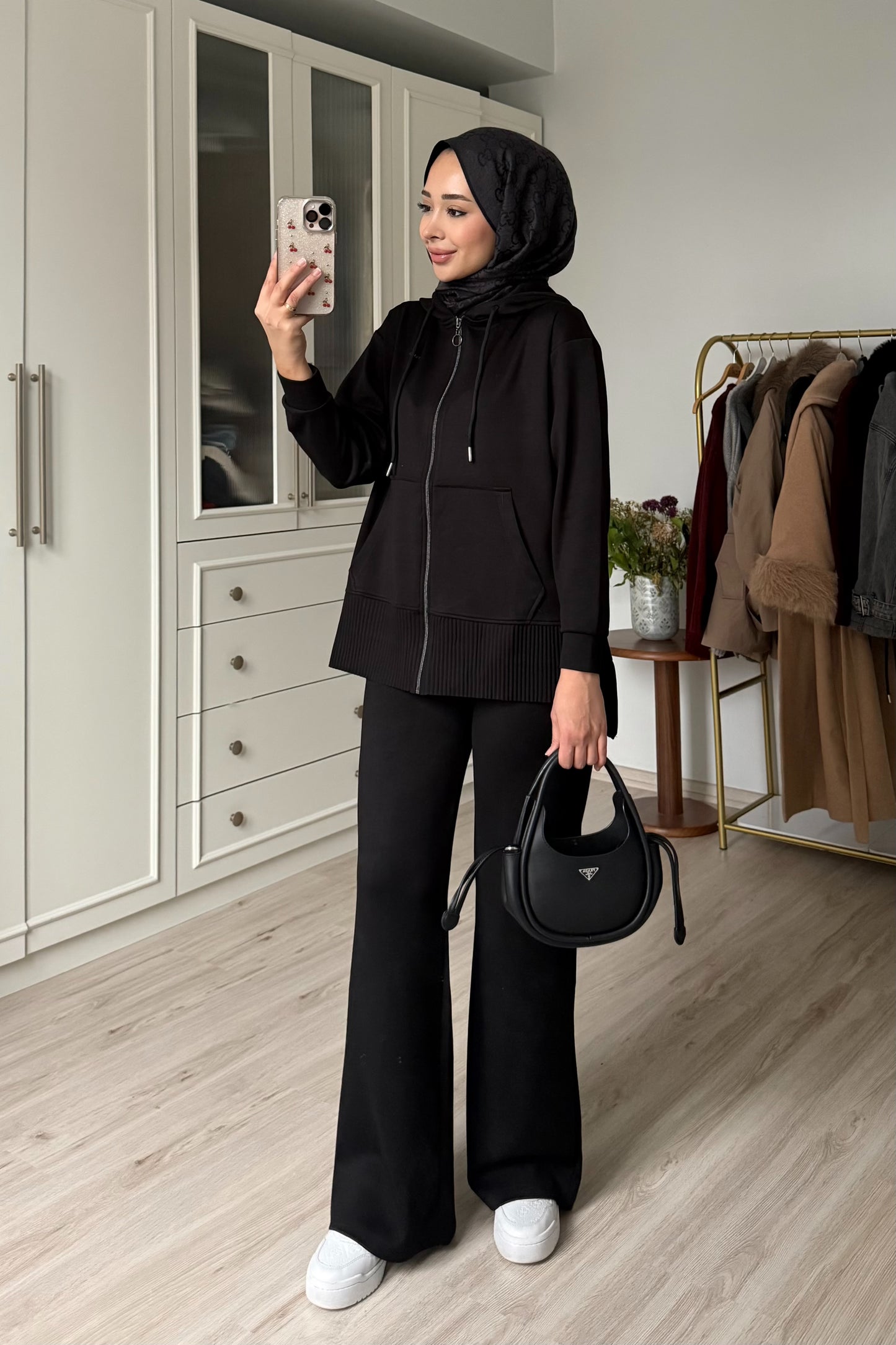 Pilili takım - siyah