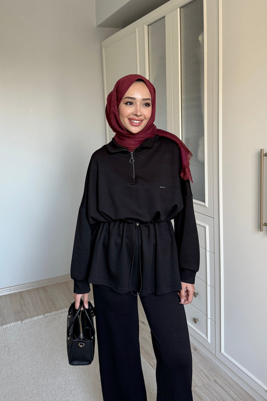 Büzgü Takım - siyah