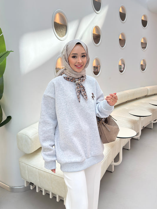 Leove Sweatshirt - GRİ