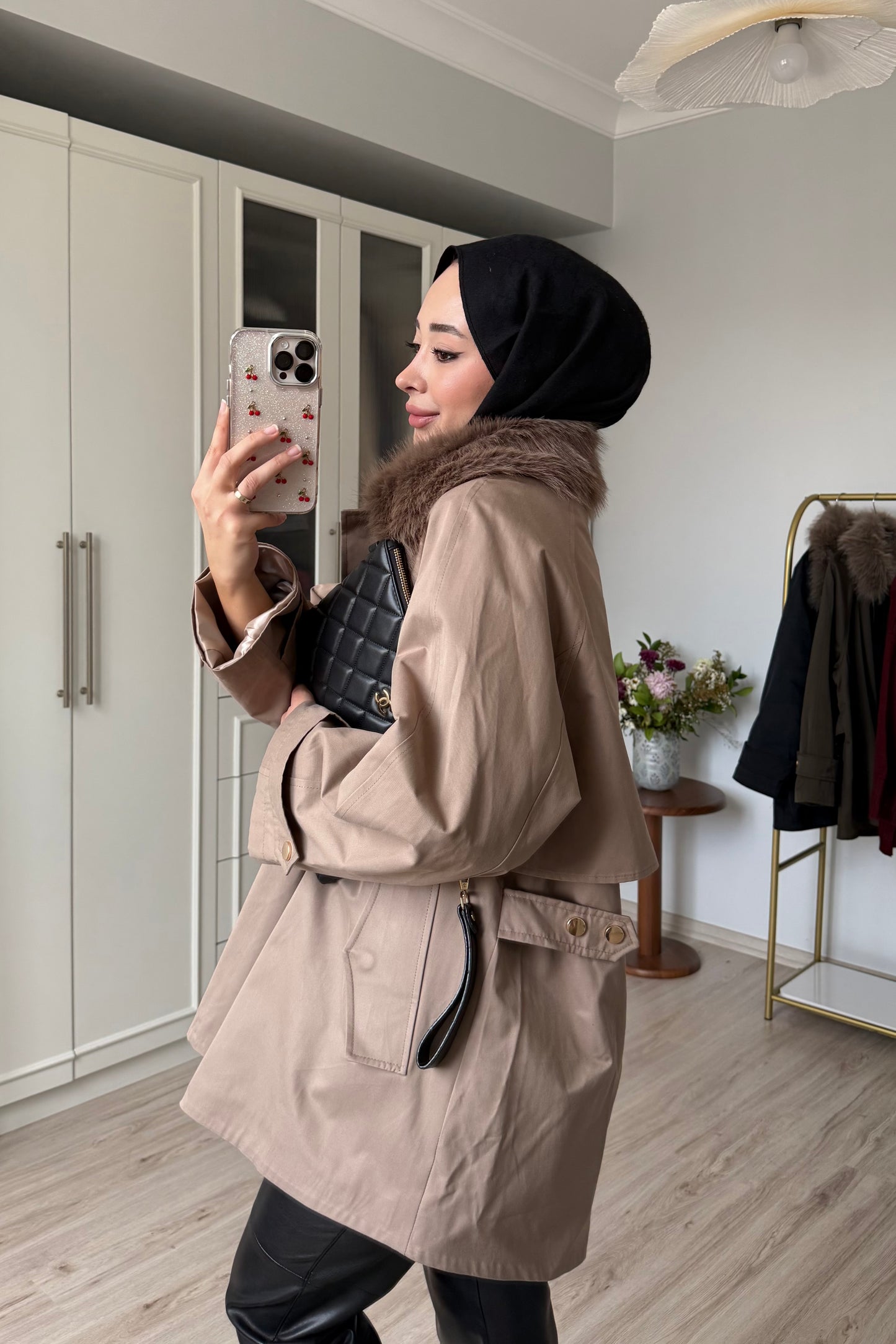 Premium kürklü parke - vizon