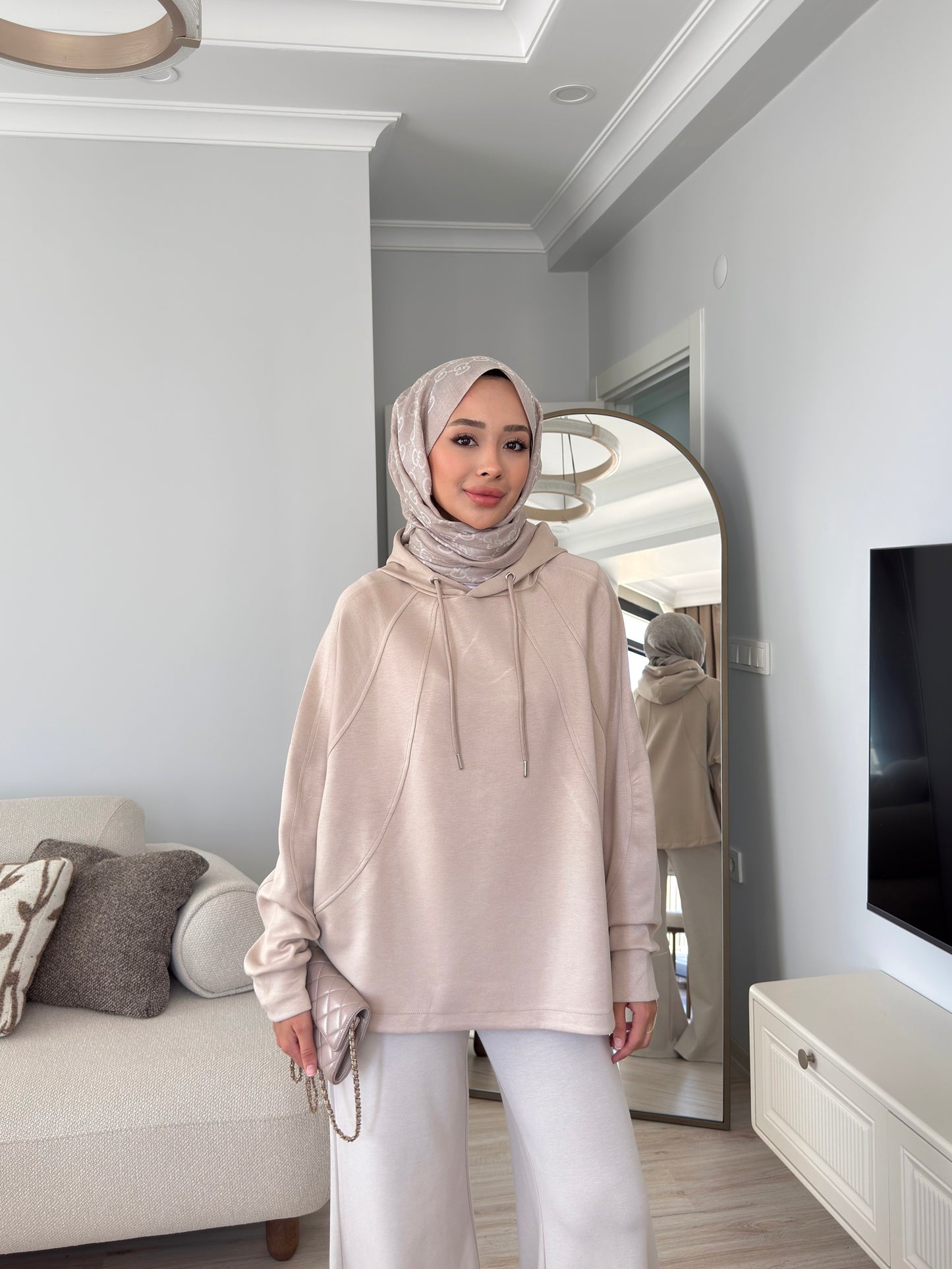 Biyeli Sweatshirt - BEJ