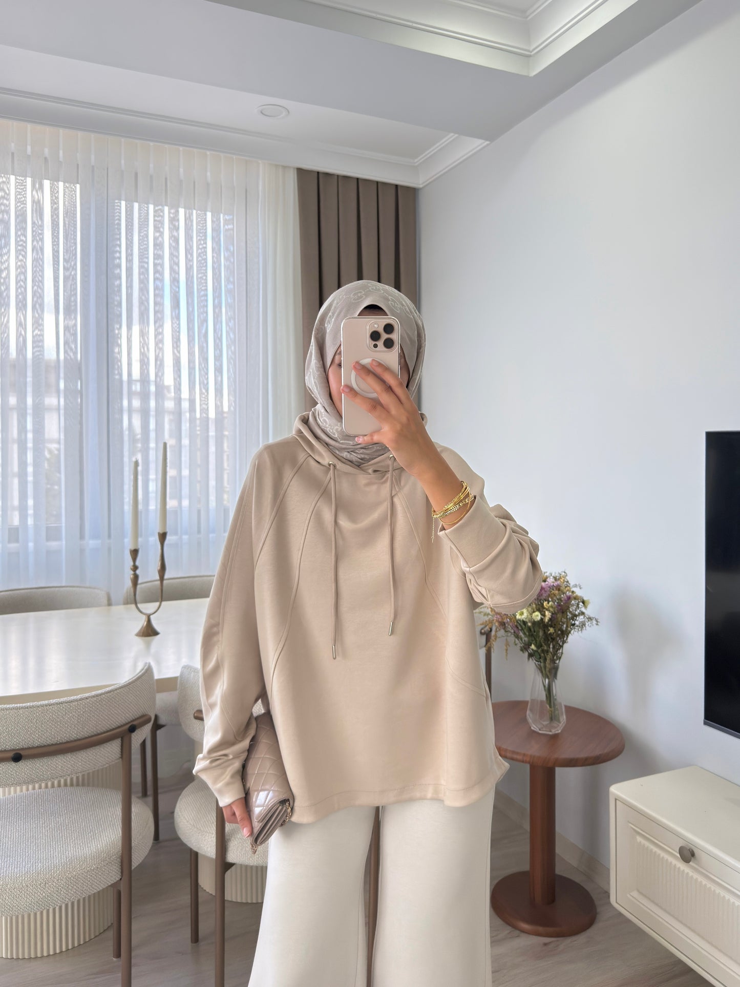 Biyeli Sweatshirt - BEJ