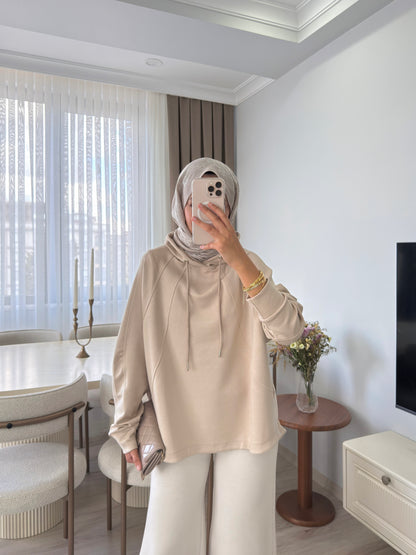 Biyeli Sweatshirt - BEJ