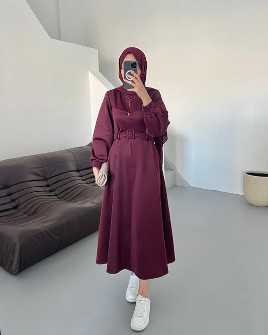 Melsy Elbise - BORDO