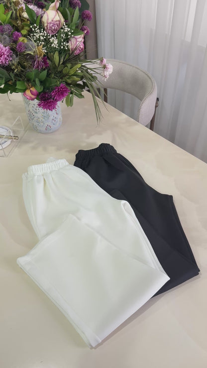 Scuba pantolon kalem